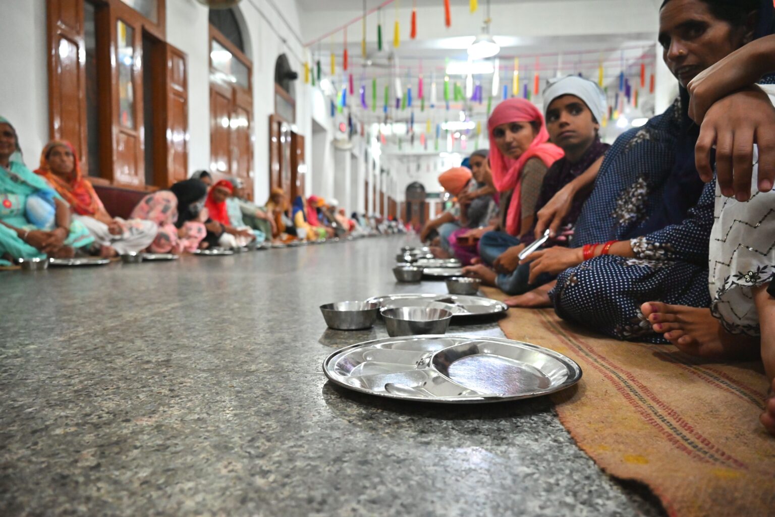 Waiting for meal at the Golden Temple